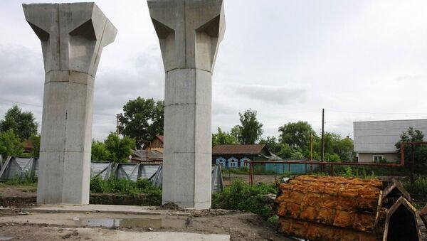 Строительство третьего моста в Новосибирске