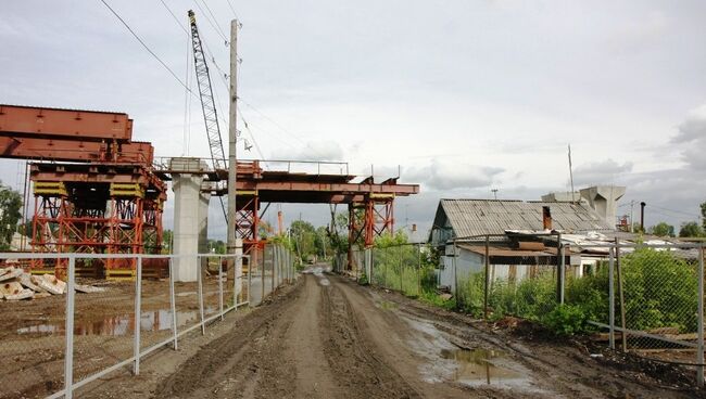 Строительство третьего моста в Новосибирске