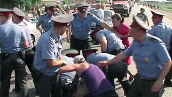 Акции протеста против мигрантов в г. Пугачеве. Архив
