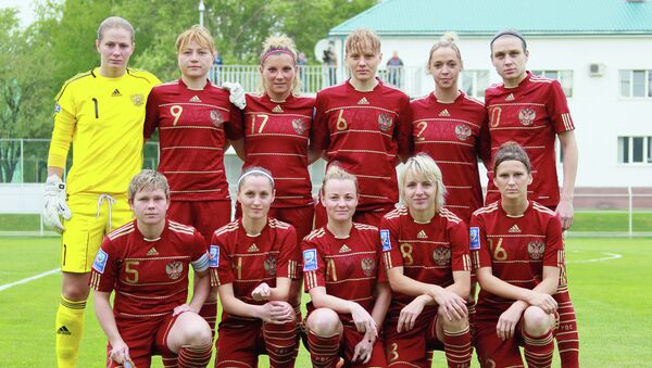 Женская сборная России по футболу. Архивное фото