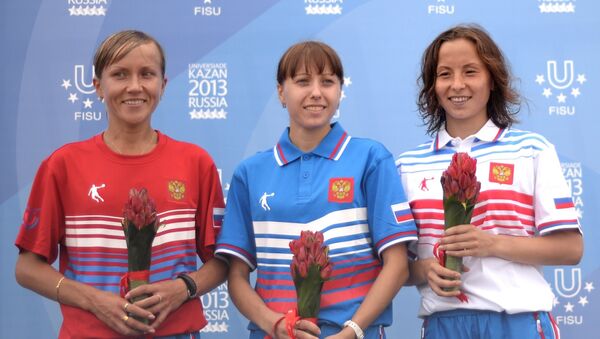 Ирина Юманова (2 место), Анисья Кирдяпкина (1 место) и Лина Бикулова (3 место)