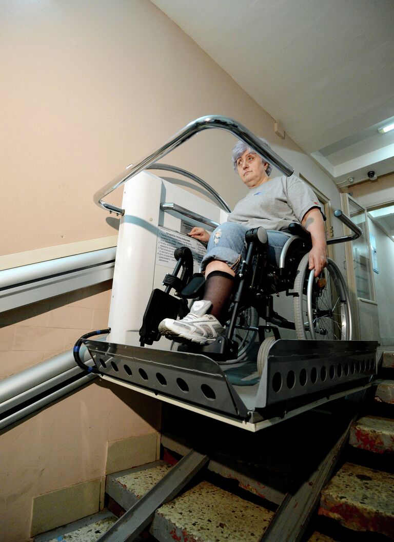 Подъемная платформа в жилом доме Подъемная платформа в жилом доме