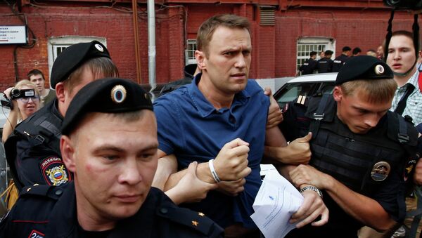 Алексея Навального задержали у Мосгоризбиркома