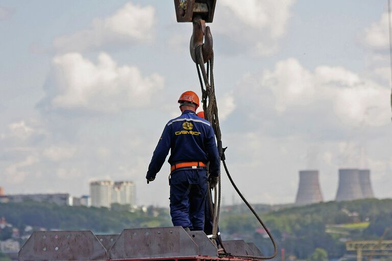 Строительство третьего моста через Обь в Новосибирске