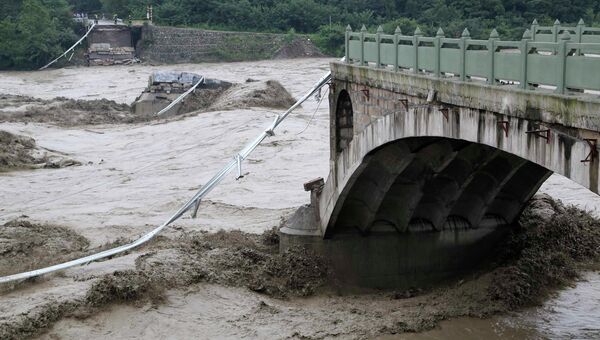 Последствия наводнения в Китае. Архивное фото