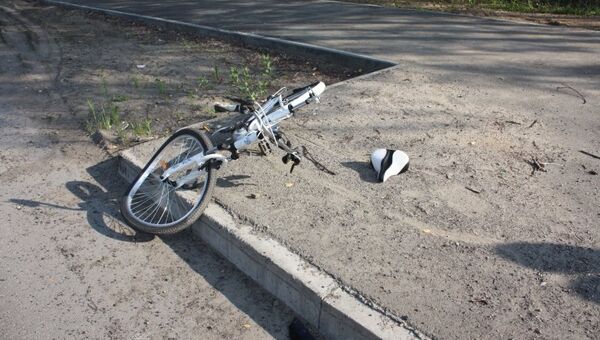 Велосипедистка попала в аварию в Северске