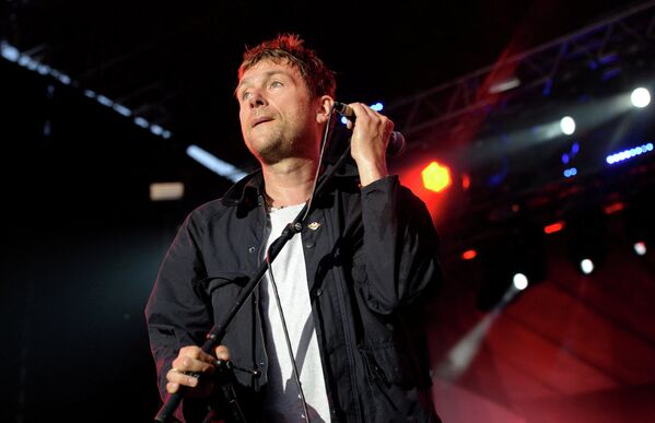 Солист британской рок-группы Blur Деймон Албарн на музыкальном фестивале Пикник Афиши
