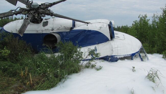 Авария вертолета МИ-8 в Томской области