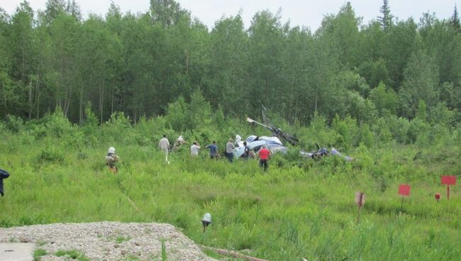 Авария вертолета МИ-8 в Томской области