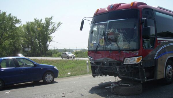 ДТП с участием автобуса в Ростовской области