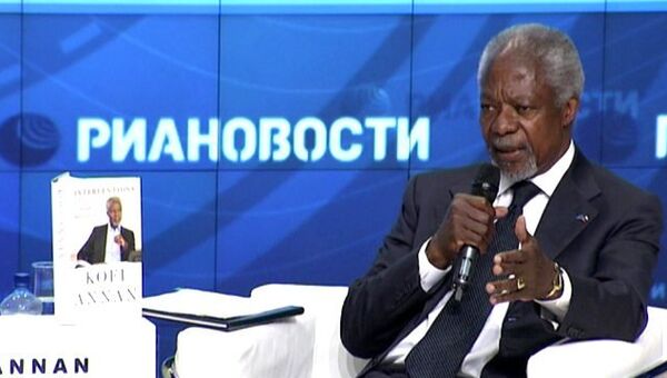 Кофи Аннан рассказал о главных темах своей книги на презентации в Москве