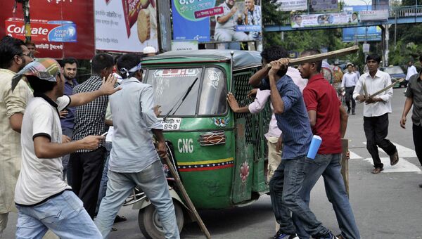 Демонстрации исламистов в Бангладеш
