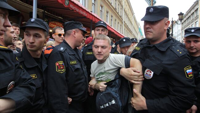 Народный сход в поддержку Алексея Навального в Санкт-Петербурге