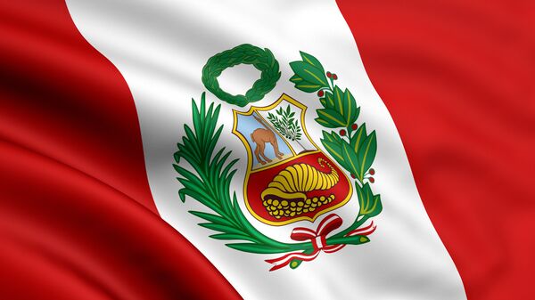 Флаг Перу. Архивное фото