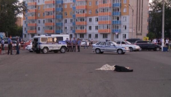 Бизнесмен погиб в перестрелке в Красноярске. Кадр из видео