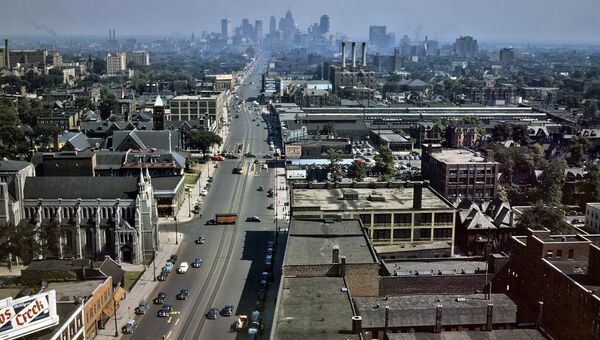Вид на Детройт. Архивное фото