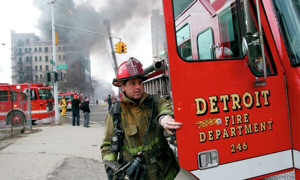 Пожарный в Детройте
