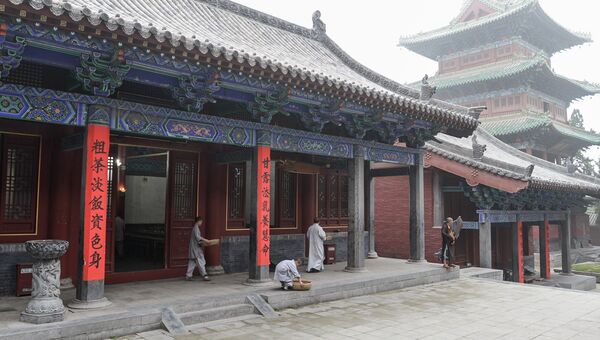 Шаолиньский буддийский монастырь в Китае