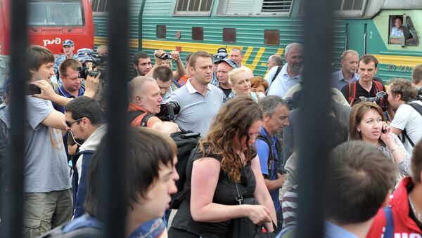 Алексей Навальный приехал из Кирова в Москву