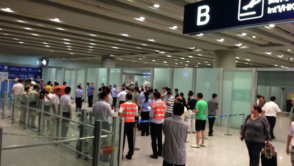 В аэропорту Пекина, где прогремел взрыв