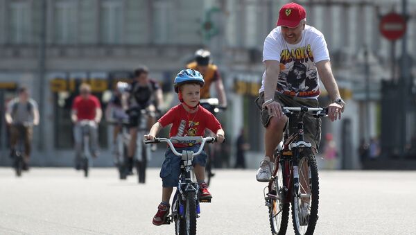 Велопробег в Москве