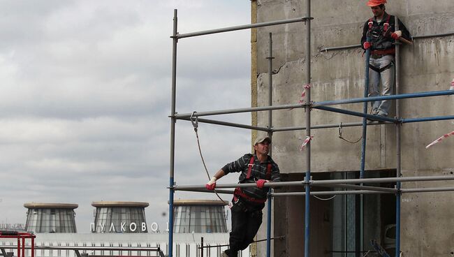 Строящийся терминал Пулково