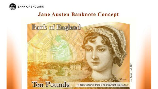 Образец банкноты с портретом британской писательницы Джейн Остин