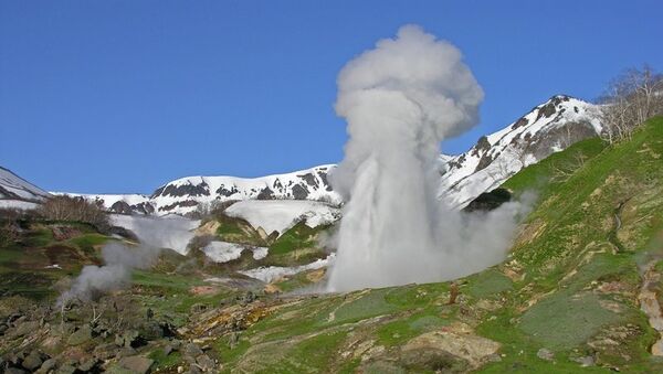 Извержение гейзера Великан