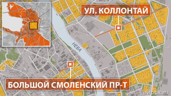 В Петербурге может появиться мост в створе улицы Коллонтай и Большого Смоленского проспекта
