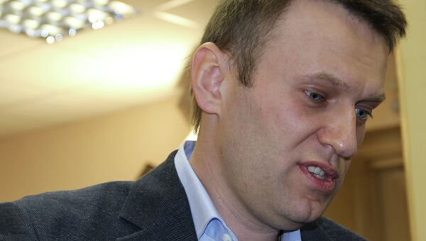 Оппозиционер, блогер Алексей Навальный в Ленинском районном суде города Кирова. Архив
