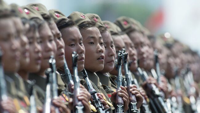 Военнослужащие КНДР