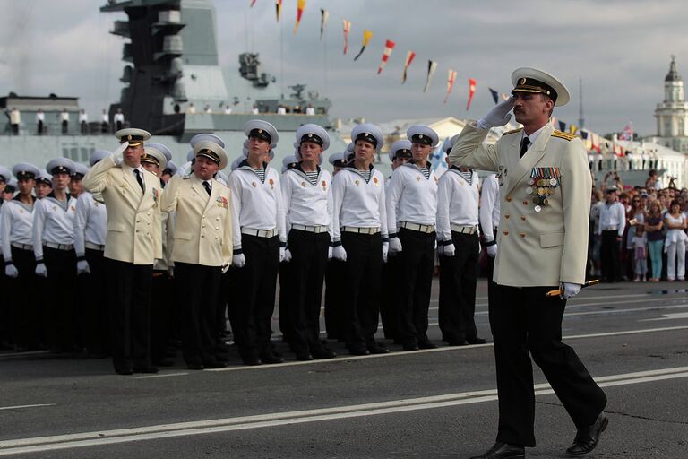 Празднование Дня ВМФ в Петербурге