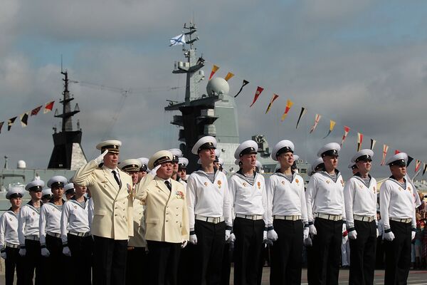 Празднование Дня ВМФ в Петербурге
