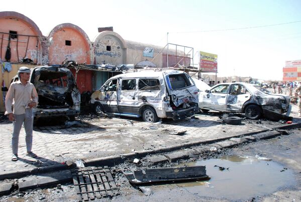 На месте теракта в Багдаде