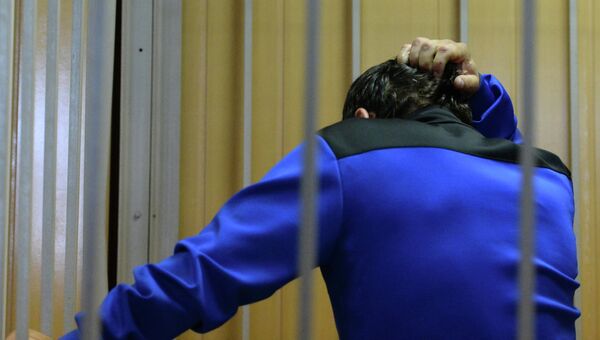 Обвиняемый обвиняемый в посягательстве на жизнь сотрудника правоохранительных органов Магомед Расулов. Архивное фото