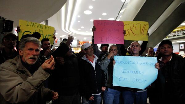 Забастовка служащих аэропортов в Бразилии
