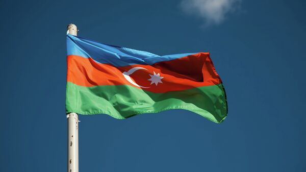 Флаг Азербайджана. Архивное фото