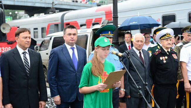 Проводы во Владивостока Эскорта памяти по местам Хасанских сражений