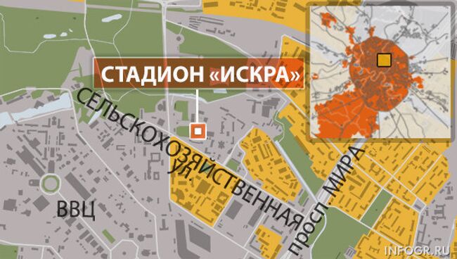 Стадион Искра в Москве