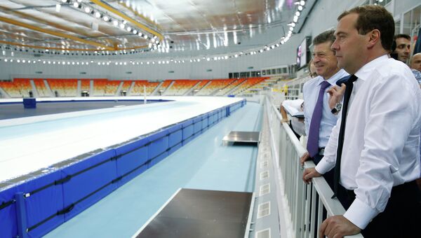 Д.Медведев посетил олимпийские объекты в Сочи