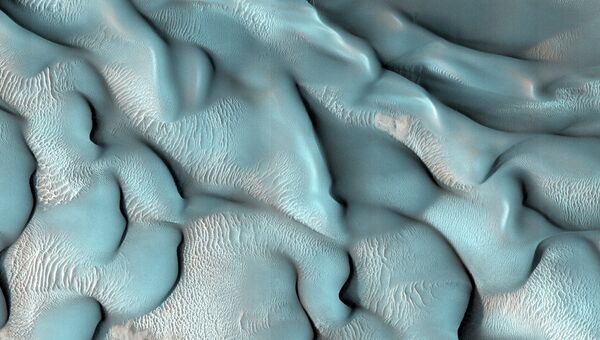 Движущиеся дюны на Марсе, снятые камерой HiRise