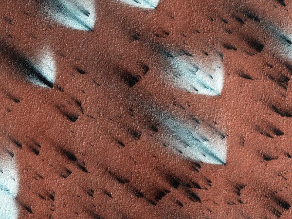 Веера весны на Марсе, снятые камерой HiRise