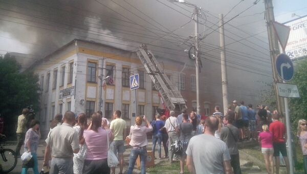 Пожар в Ленинском районе г. Кирова