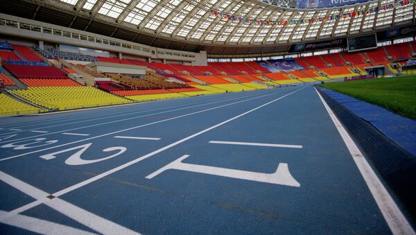 Стадион перед чемпионатом мира по легкой атлетике. Архивное фото
