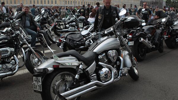 Мотоциклы Harley-Davidson. Архивное фото