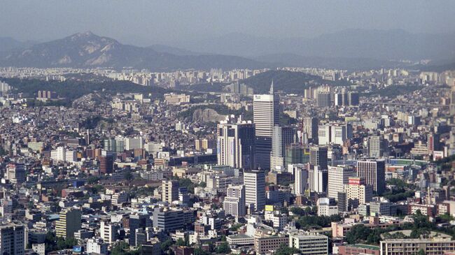 Вид на город Сеул, архивное фото