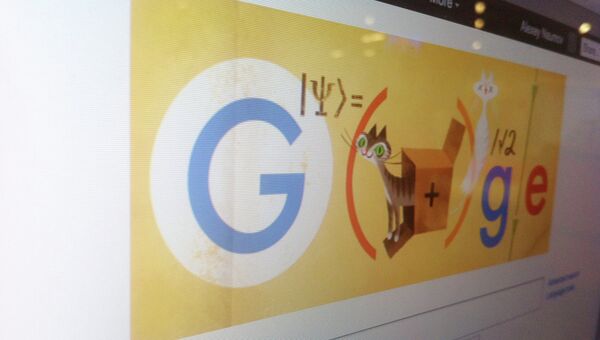 Google отметил специальным логотипом день рождения автора парадокса кот Шредингера