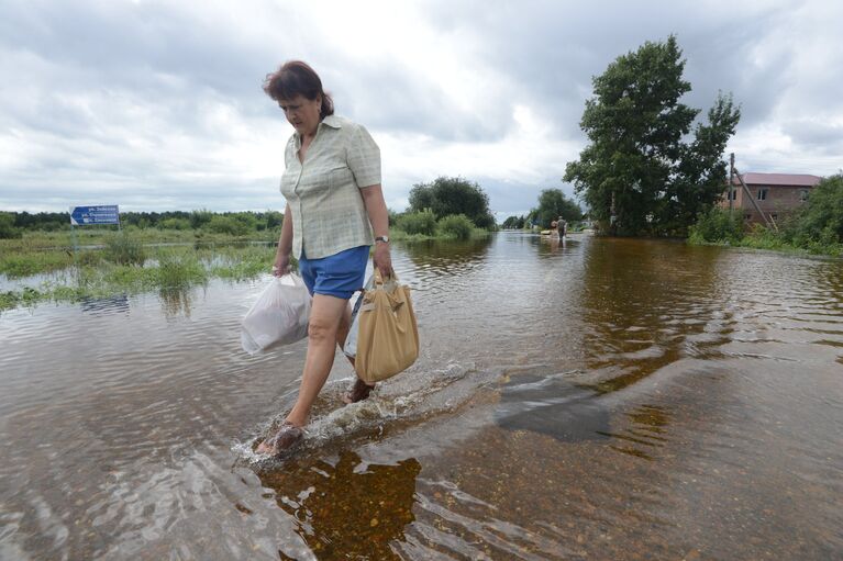 В Амурской области растет число подтопленных домов