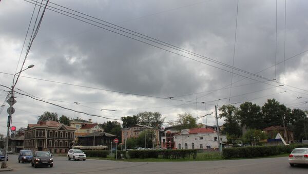 Пасмурная погода в Томске, архивное фото