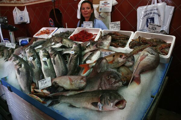 Рыбный рынок в Сен-Тропе, Франция